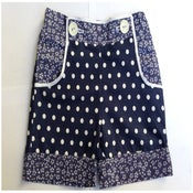 Image of Navy Spot Sailor Short