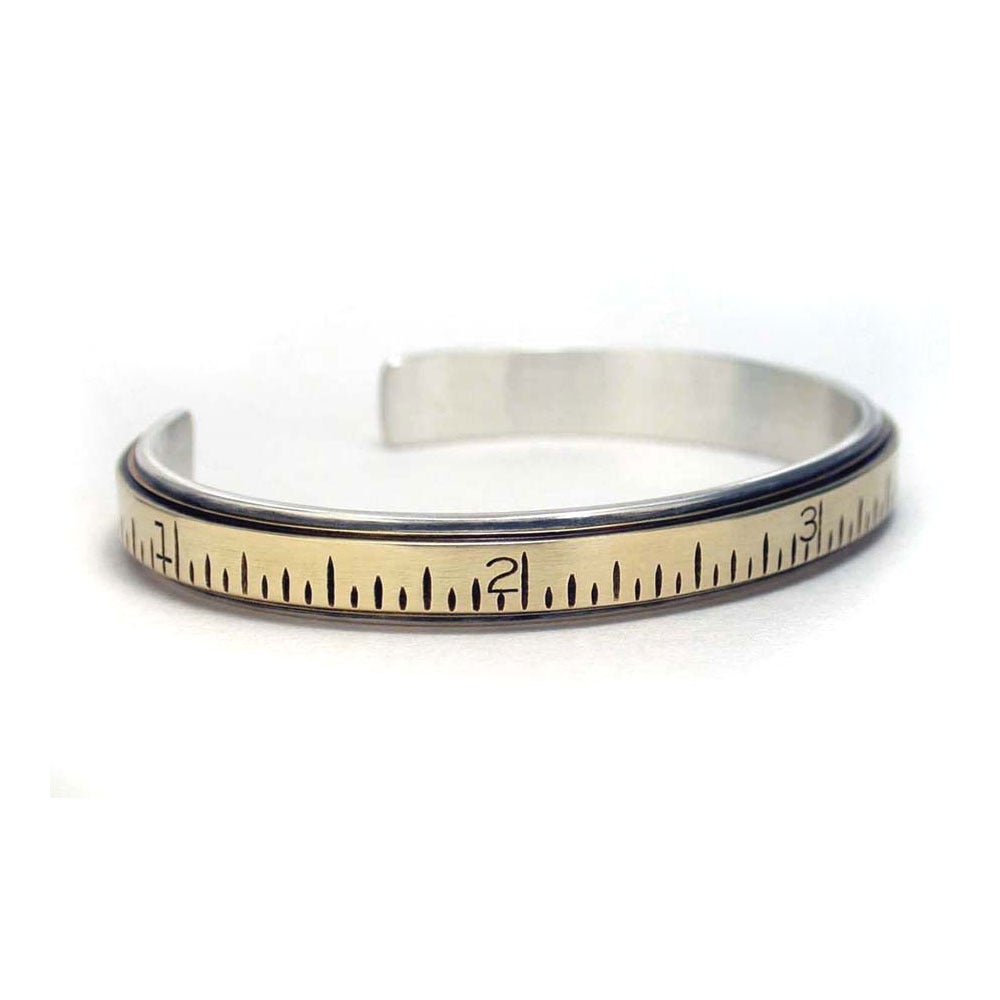 extension ruler cuff bracelet / Connie Verrusio