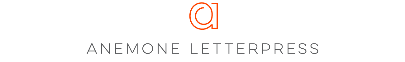anemone letterpress