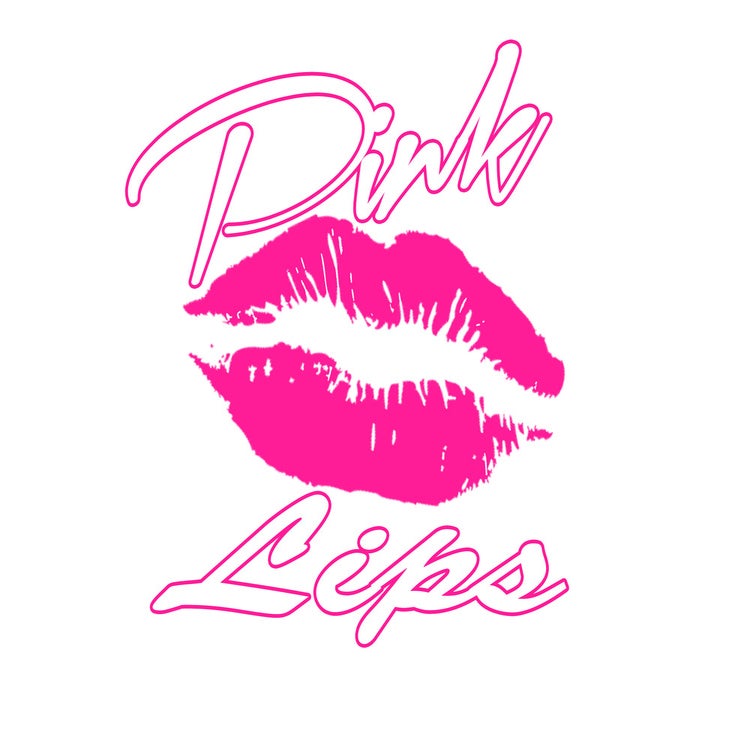 WHITE PINK LIPS LOGO T-SHIRT / Pinklipsclothing